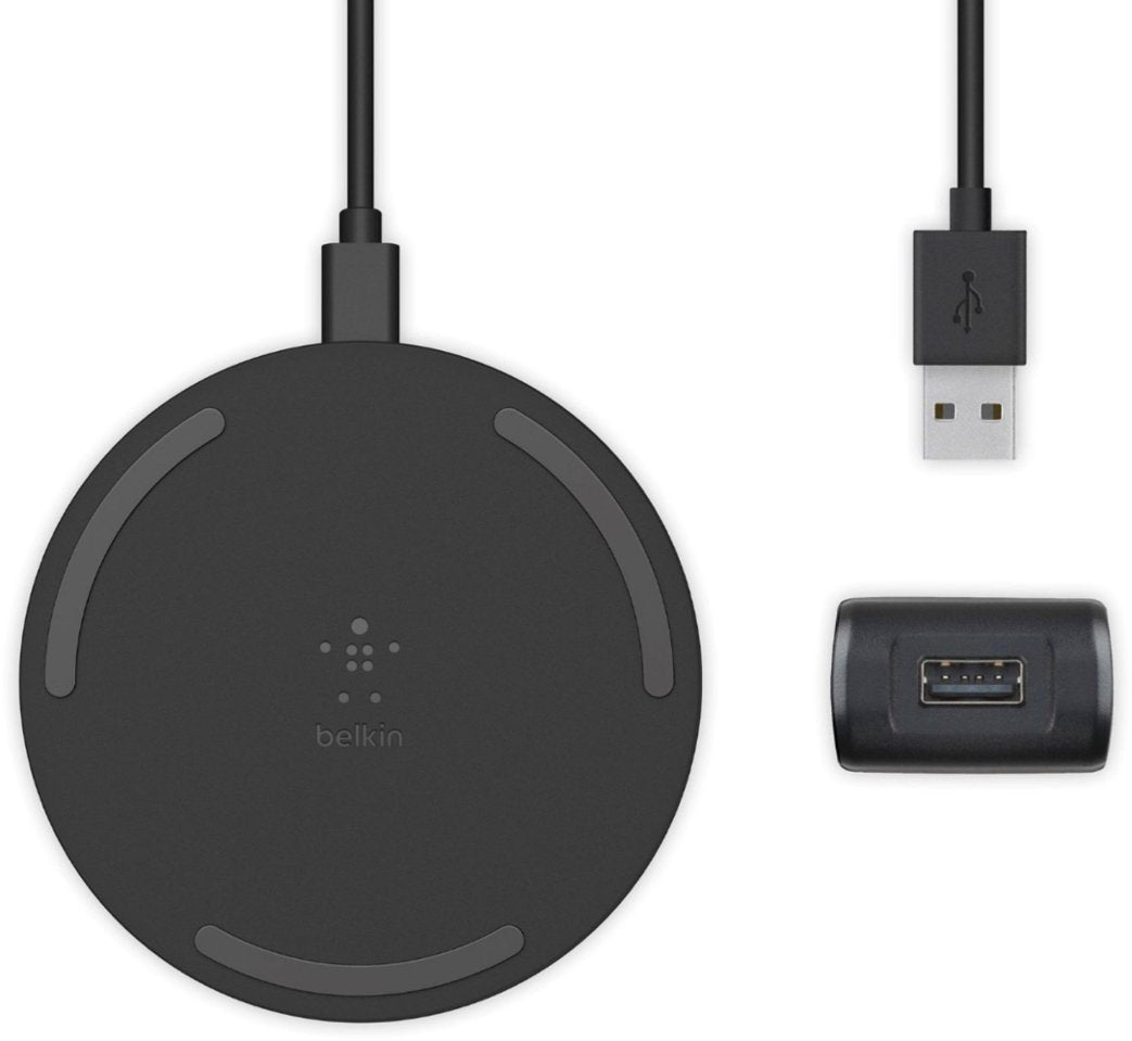 Belkin Quick Charge Wireless Charging Pad 15W Qi-Certified Charger Pad - Black (New)
