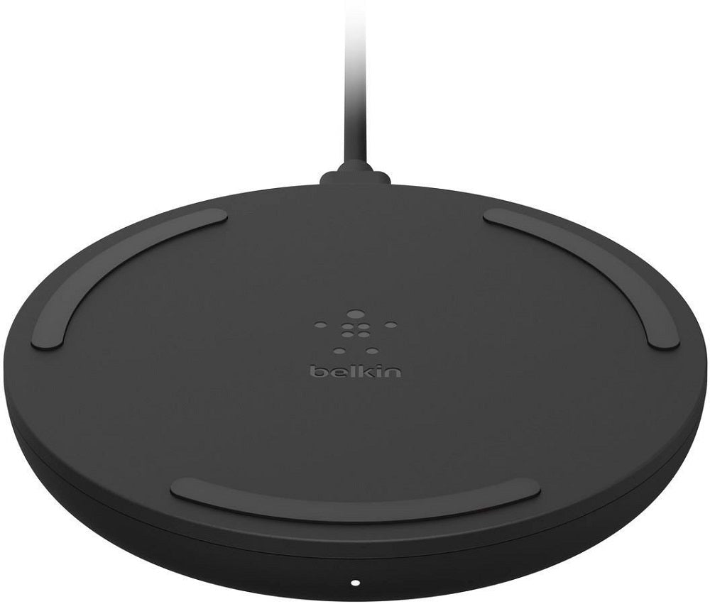 Belkin Quick Charge Wireless Charging Pad 15W Qi-Certified Charger Pad - Black (Refurbished)