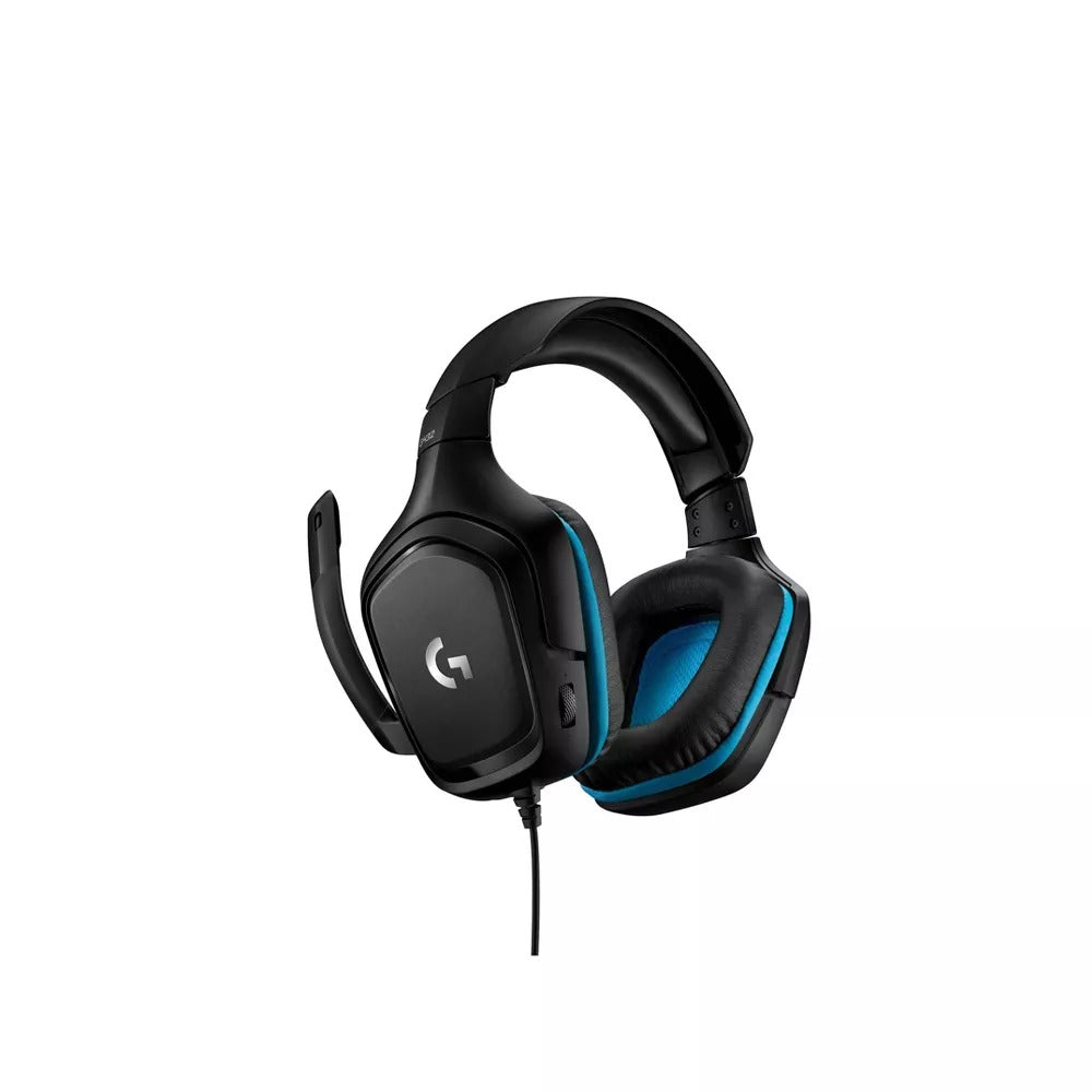 Logitech G432 Wired Surround Sound Gaming Headset for PC - Black/Blue (New)