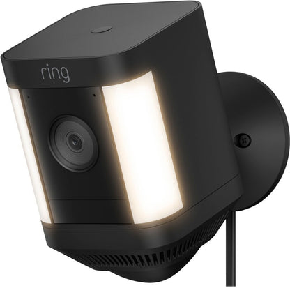 Ring Spotlight Cam Plus Outdoor/Indoor 1080p Plug-In Surveillance Camera - Black (New)