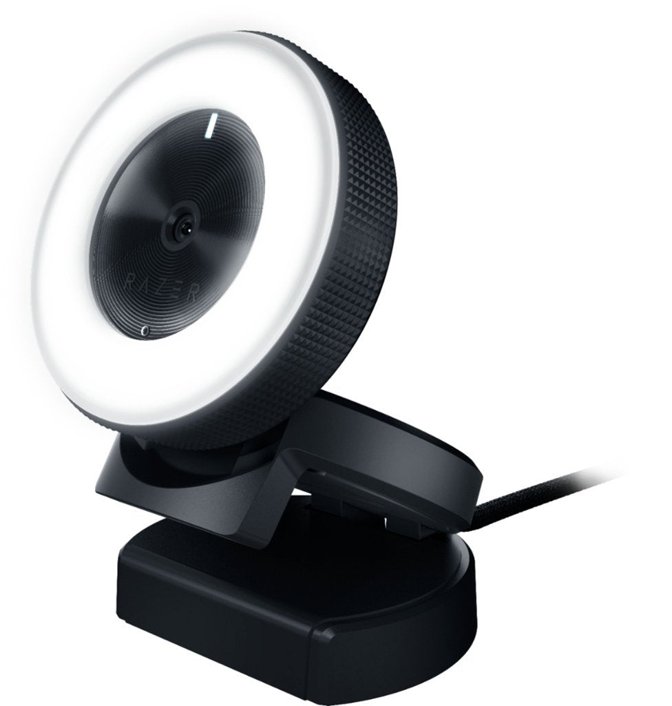 Razer Kiyo 1920 x 1080 Webcam with Adjustable Ring Light - Black (Renewed)