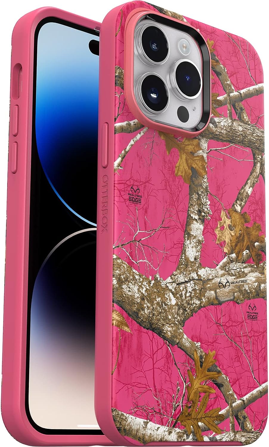 OtterBox SYMMETRY SERIES+ Case for iPhone 14 Pro Max - Realtree Flamingo Pink (New)