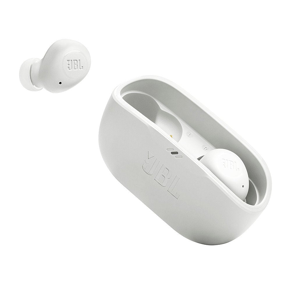 JBL Vibe Buds True Wireless Bluetooth Earbuds - White (Certified Refurbished)