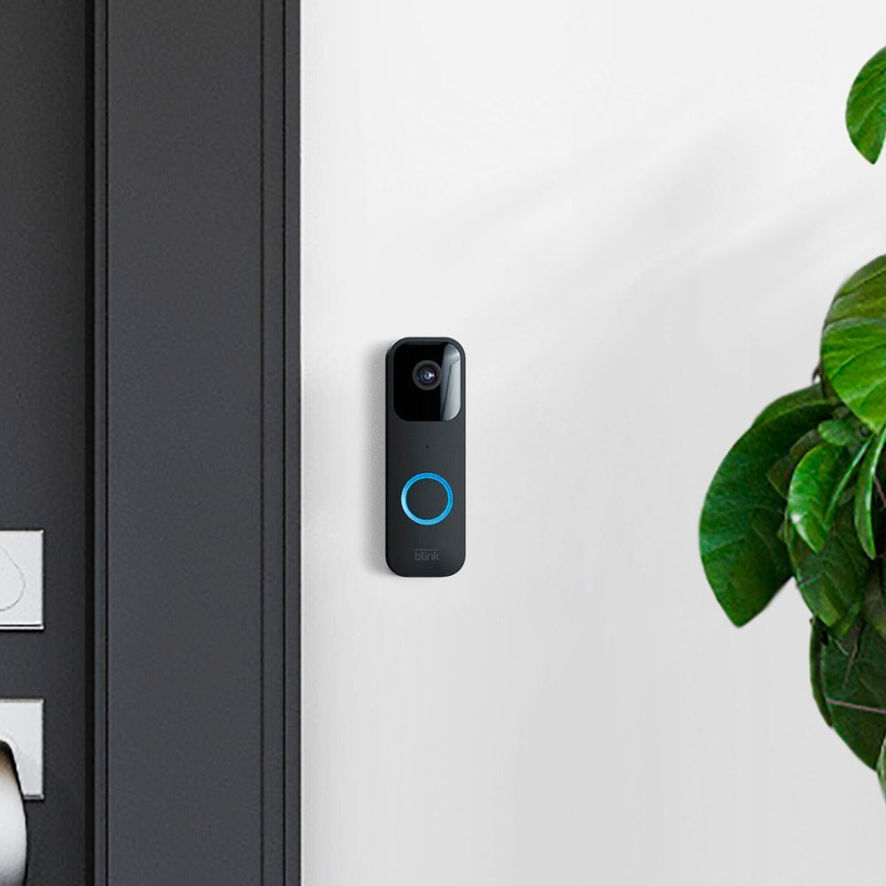 Blink Smart Wifi Video Wired/Battery Operated Doorbell  - Black (New)
