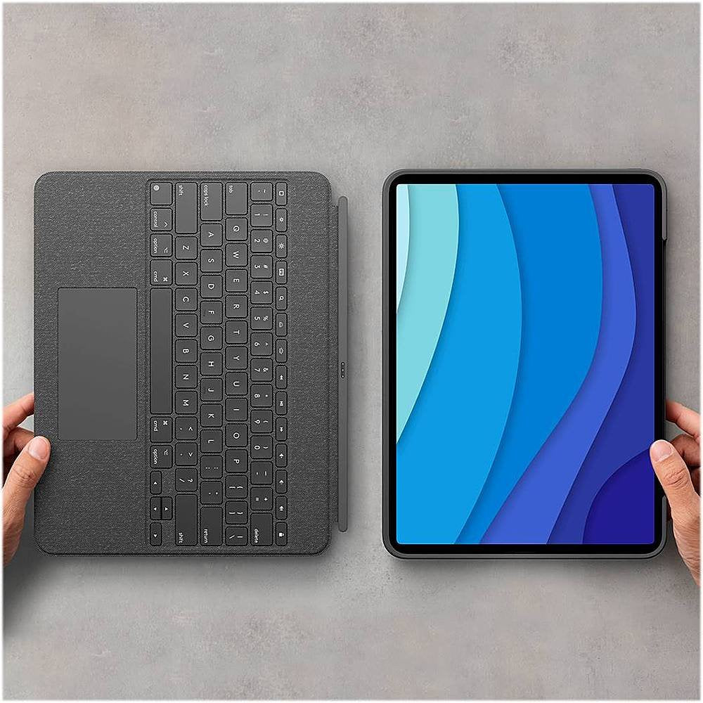 Logitech Combo Touch Keyboard Folio for iPad Pro 12.9&quot; (5th&amp;6thGen) -Oxford Gray (New)