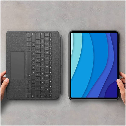 Logitech Combo Touch Keyboard Folio for iPad Pro 12.9&quot; 5th &amp; 6th Gen Oxford Gray (Refurbished)