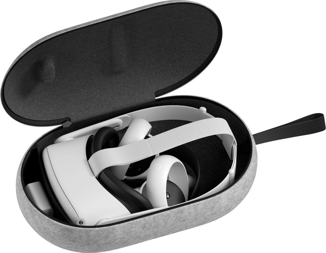 Meta Quest 2 VR Carrying Case - Gray (New)