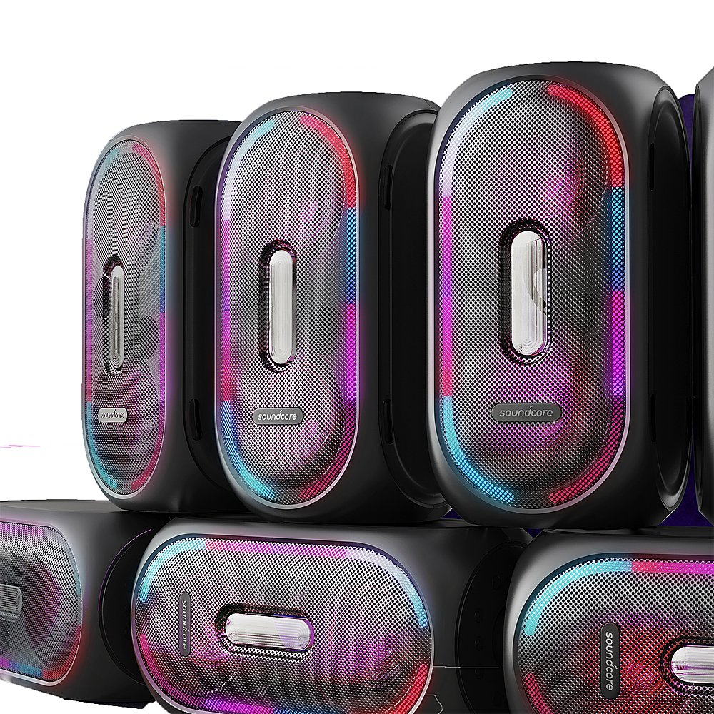Soundcore Rave + Party Speaker plus with Customizable EQ with App - Black (New)