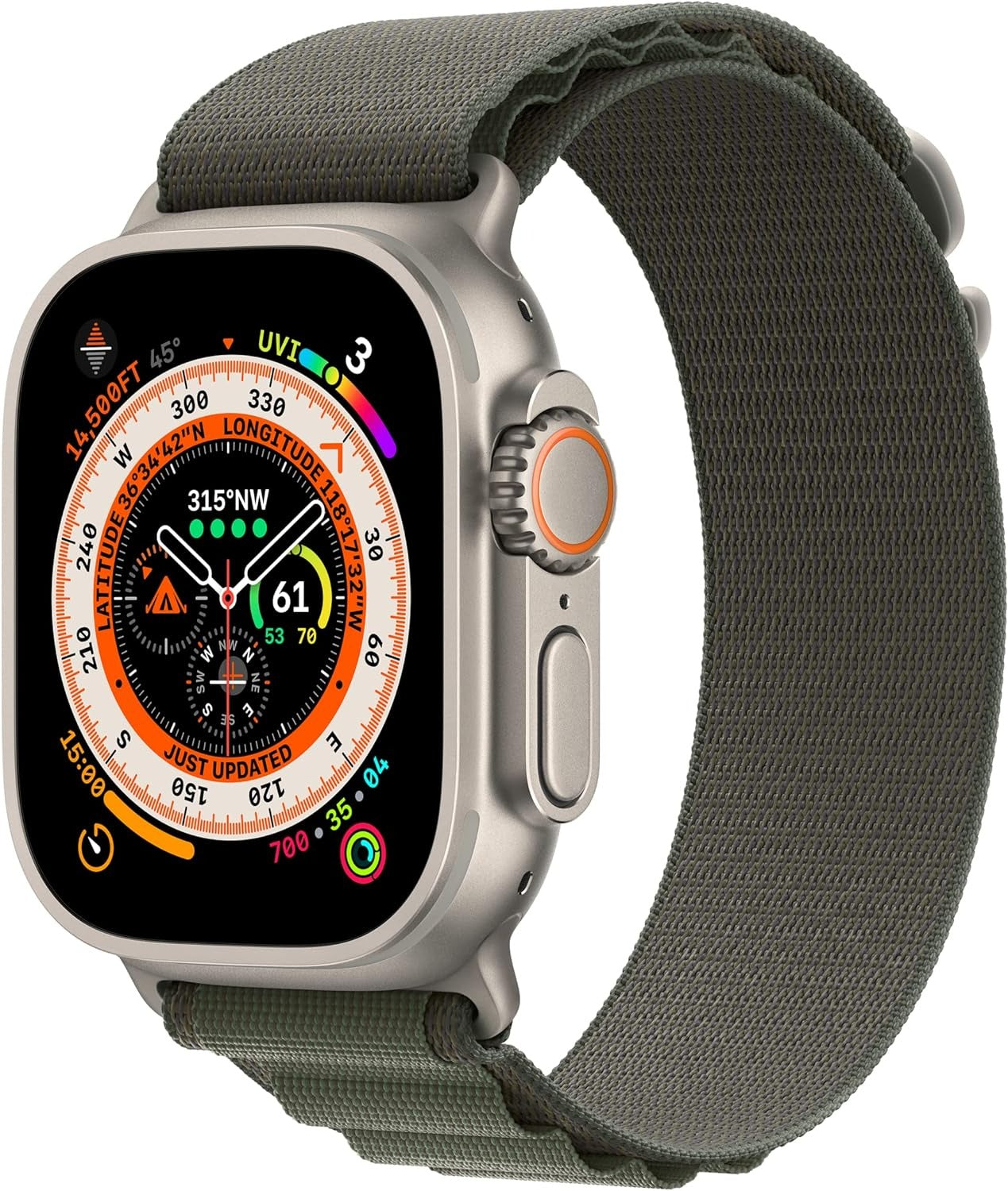 Apple Watch Ultra Band (49mm) Green Alpine Loop - Small (New)