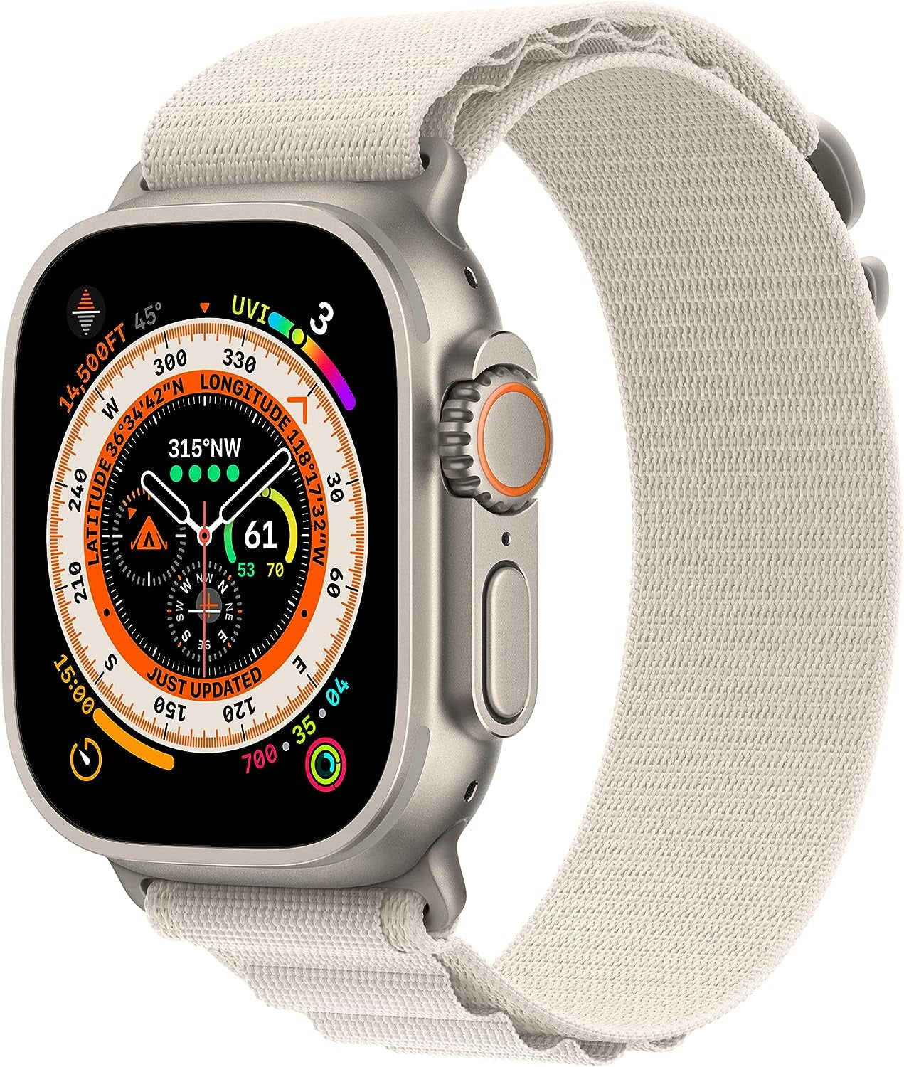Apple Watch Ultra Band (49mm) Starlight Alpine Loop - Small (New)
