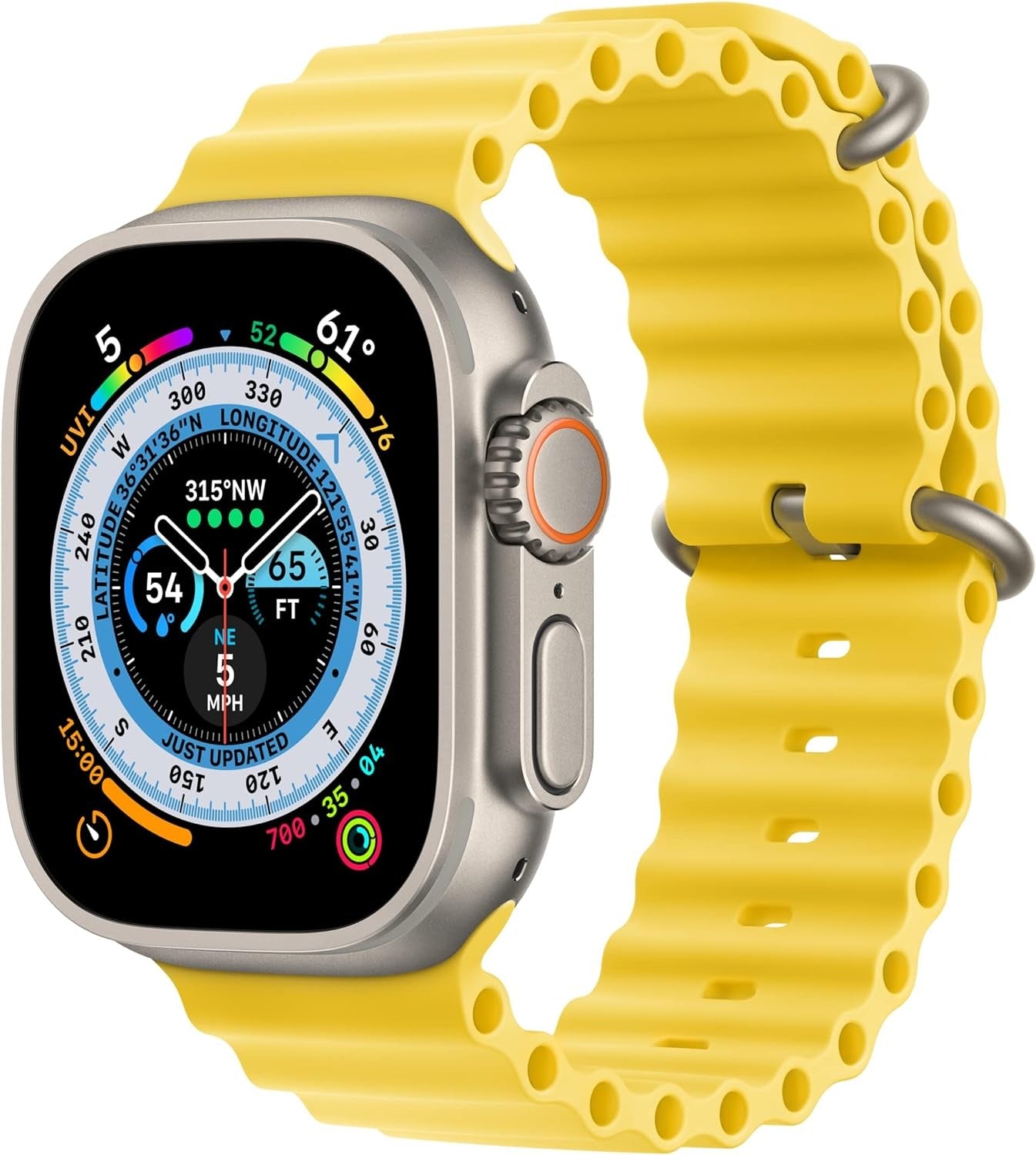 Apple Watch Ultra Yellow Ocean Band 49mm - Regular (New)