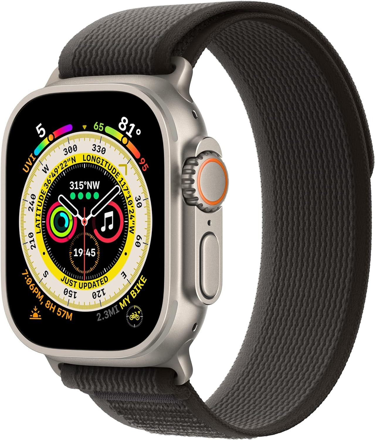Apple Watch Ultra Black/Gray Trail Loop 49mm - S/M (New)