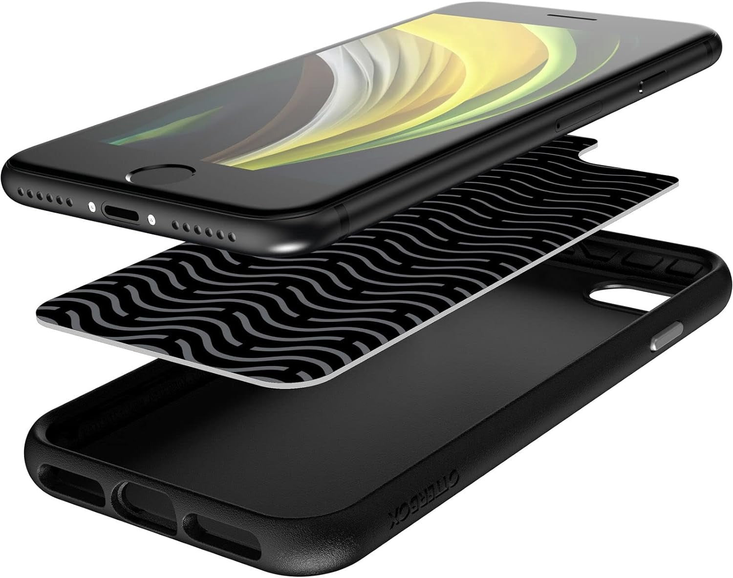 OtterBox EASY GRIP Case for Apple iPhone 7/8 - Black (New)