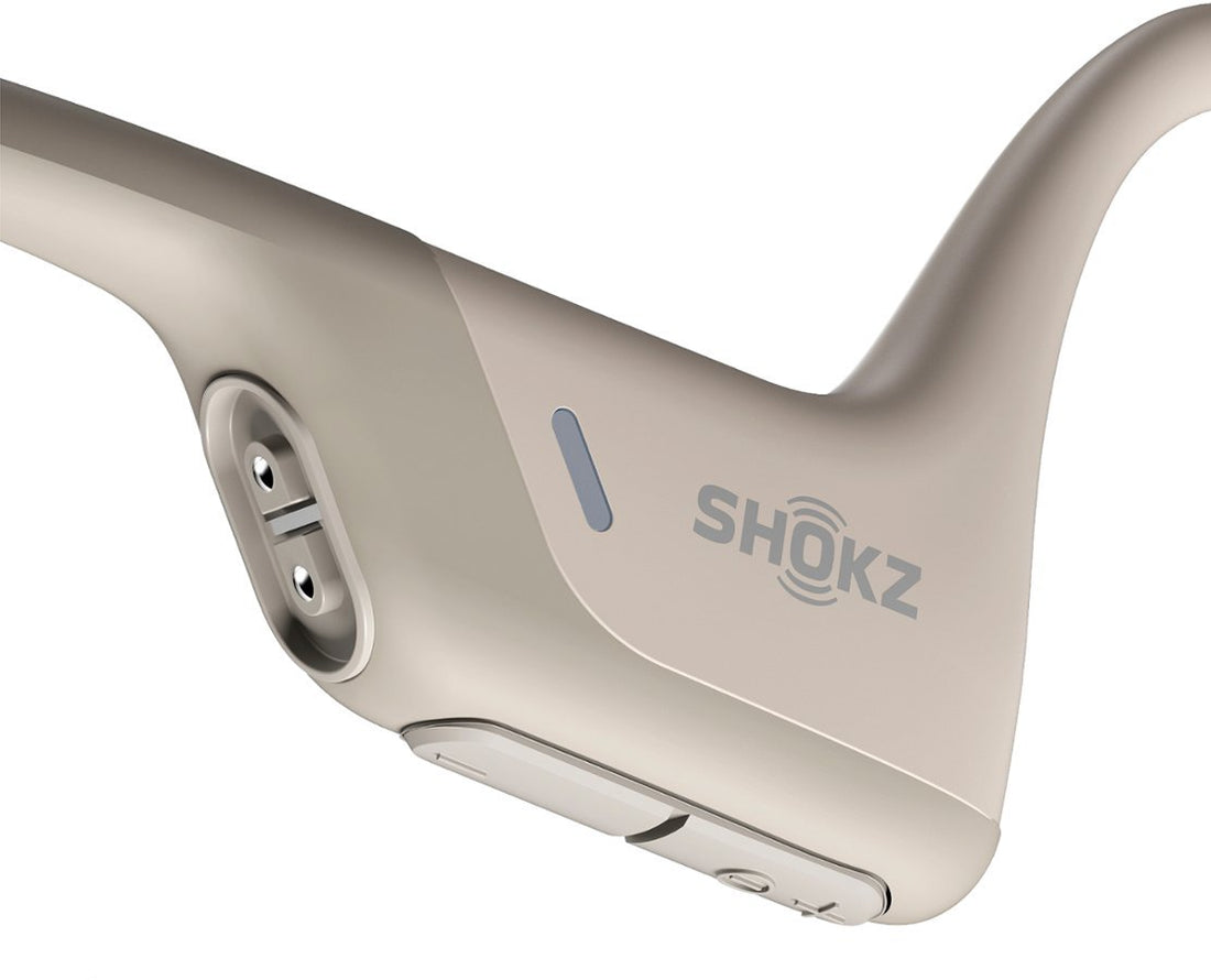 Shokz OpenRun Pro Bone Conduction Open-Ear Sport Headphones - Beige (New)