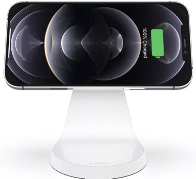 Belkin BOOSTCHARGE Magnetic Wireless Charger Stand - White (Pre-Owned)