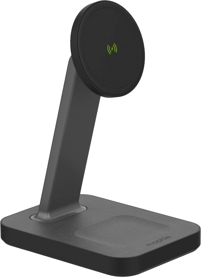 Mophie Snap+ 15W Wireless Charging Stand &amp; Pad W/ MagSafe Compatibility - Black (New)