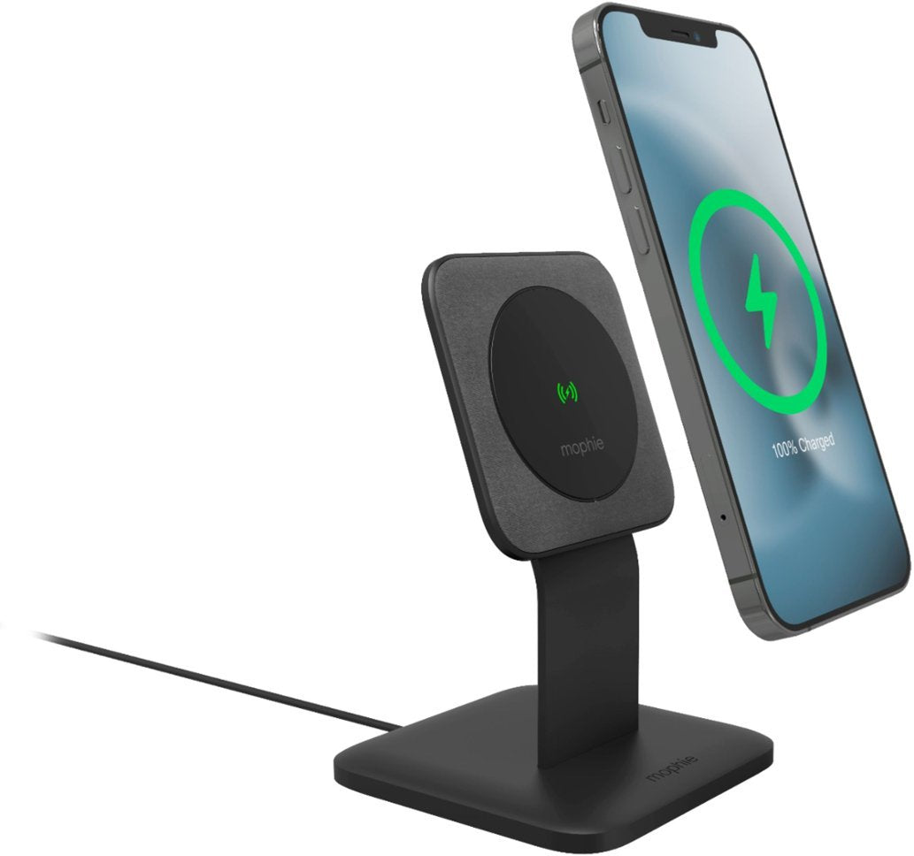 Mophie Snap+ 15W Wireless Charging Stand with MagSafe Compatibility - Black (New)