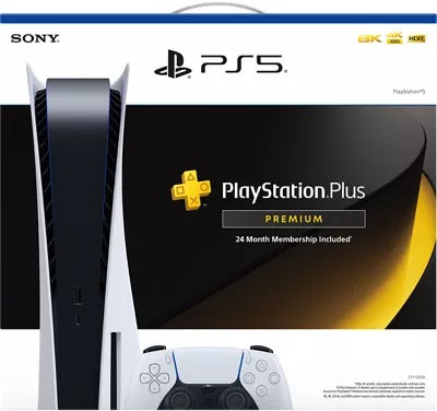 Sony PS5 Disc Edition Bundle With PlayStation Plus 24 Months Premium Membership (New)