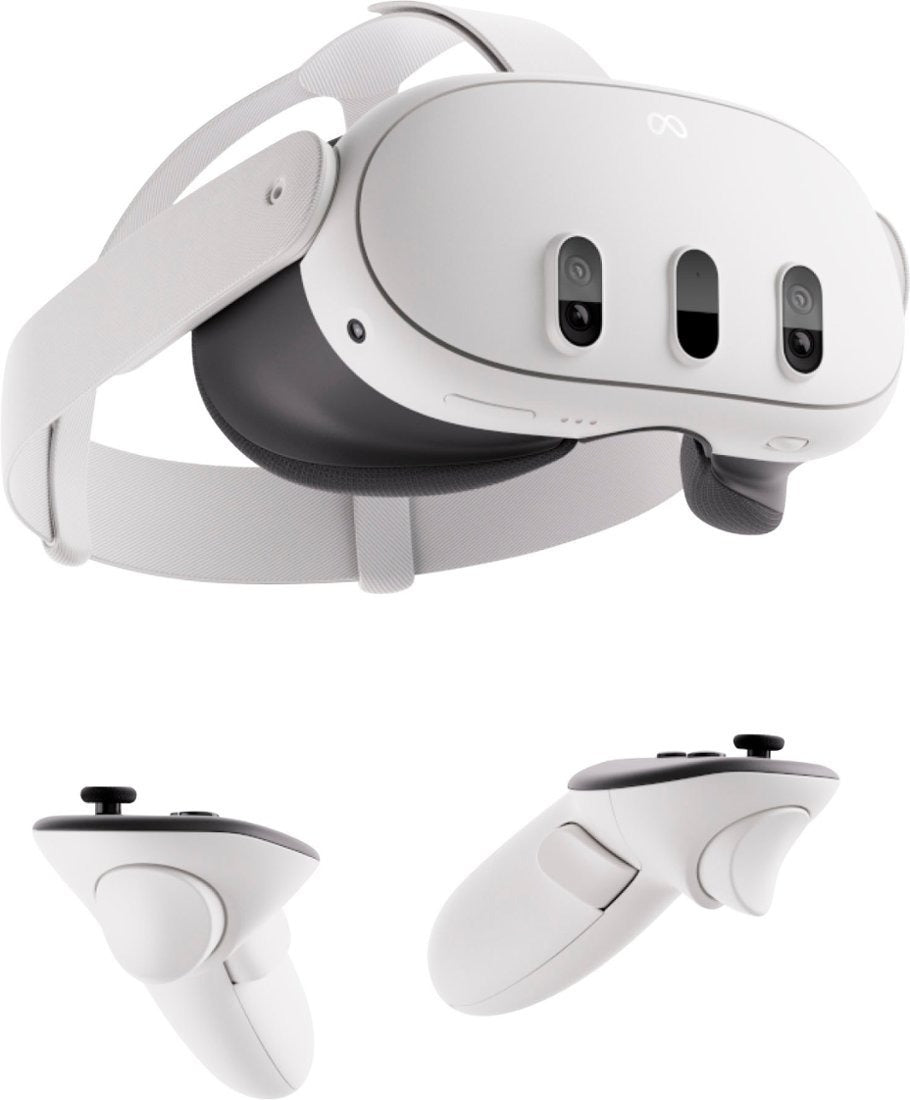 Meta Quest 3 Breakthrough Mixed Reality w/o game code - 512GB - White (Refurbished)