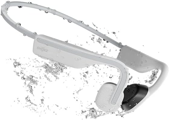 Shokz OpenMove Bone Conduction Open Ear Lifestyle/Sport Headphones - White (New)