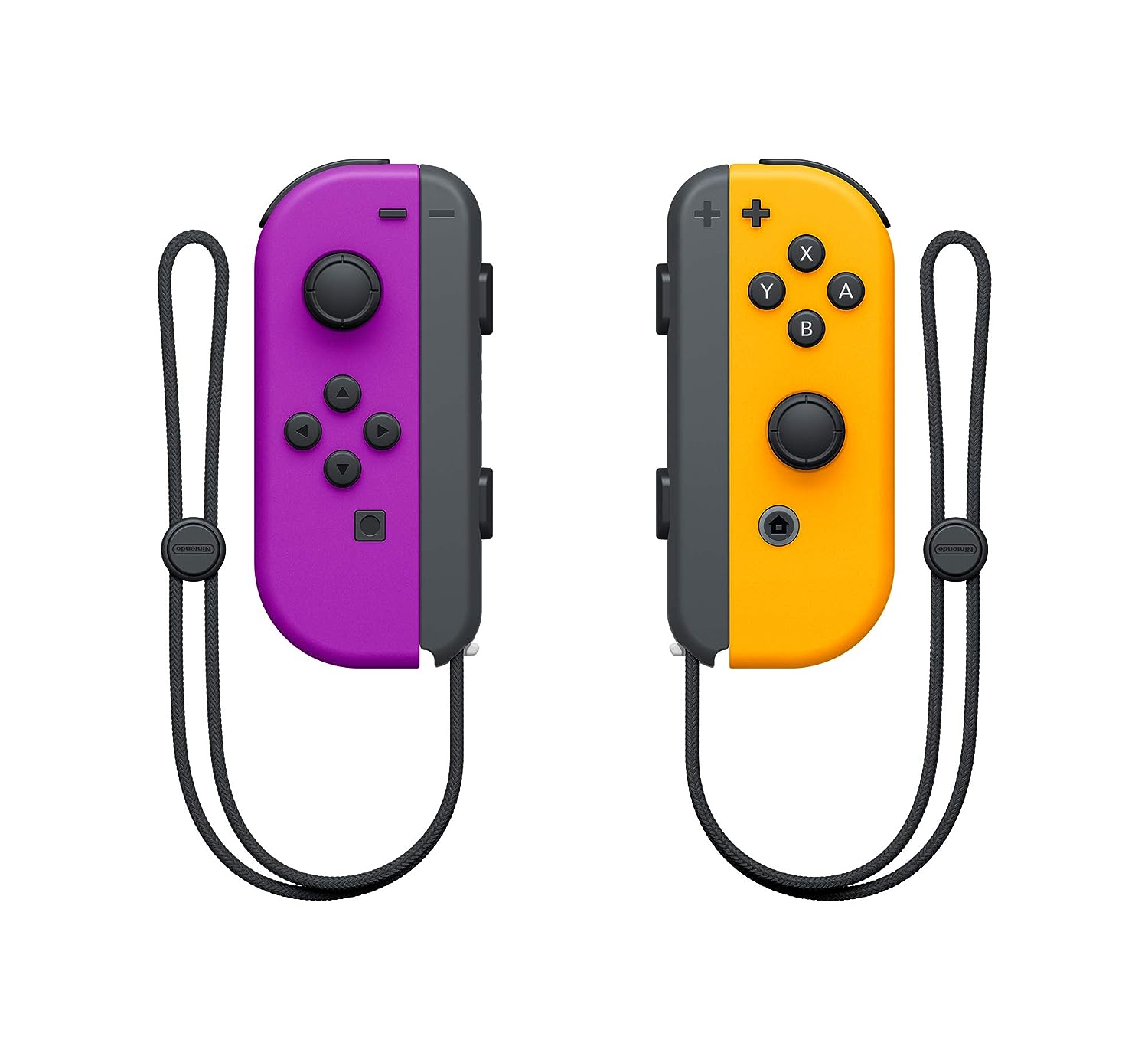 Nintendo Switch Joy-Con (L/R) Wireless Controllers - Neon Purple/Neon Orange (Renewed)