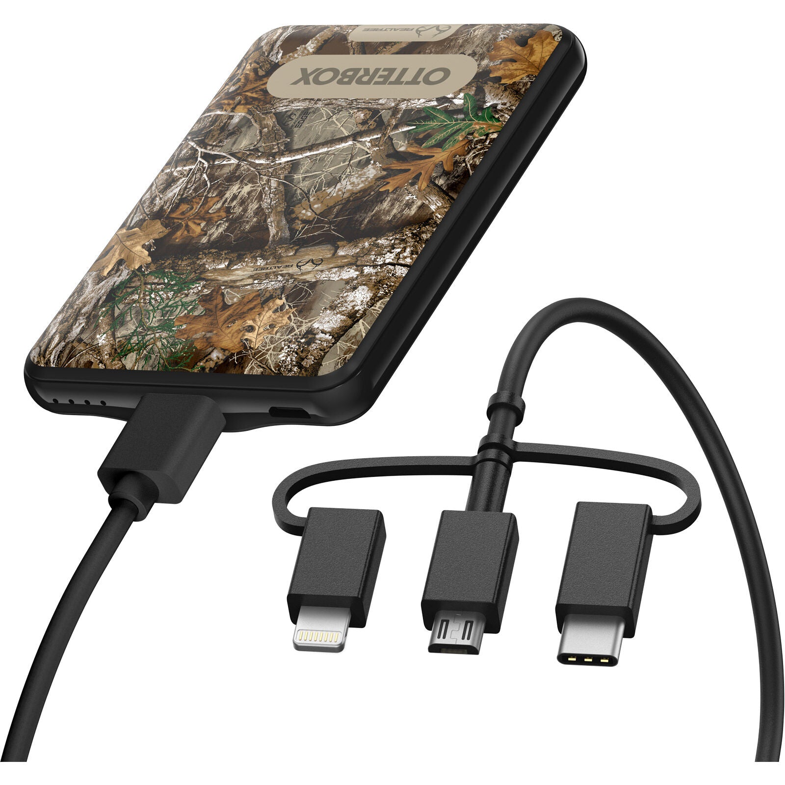OtterBox Portable Charging Kit 5,000 mAh with 3-in-1 Cable - RT Edge (Black)