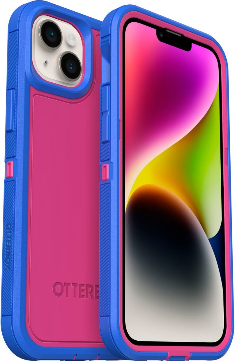 OtterBox DEFENDER SERIES XT Case for iPhone 14 Plus - Blooming Lotus (Pink) (New)