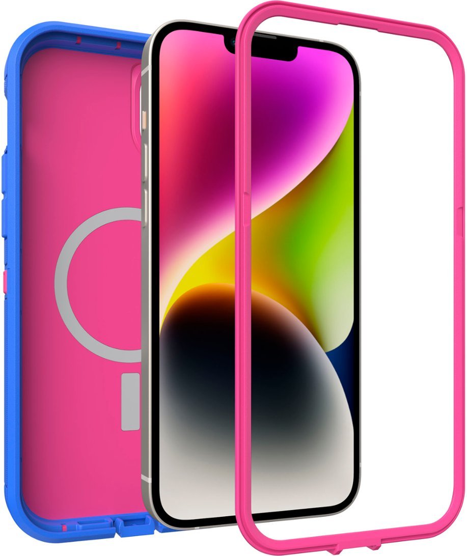 OtterBox DEFENDER SERIES XT Case for iPhone 14 Plus - Blooming Lotus (Pink) (New)