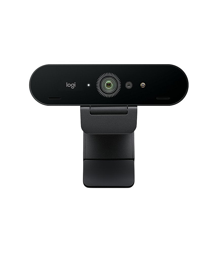 Logitech Brio 4K Webcam, Ultra 4K HD Video Calling and Noise Canceling - Black (Refurbished)