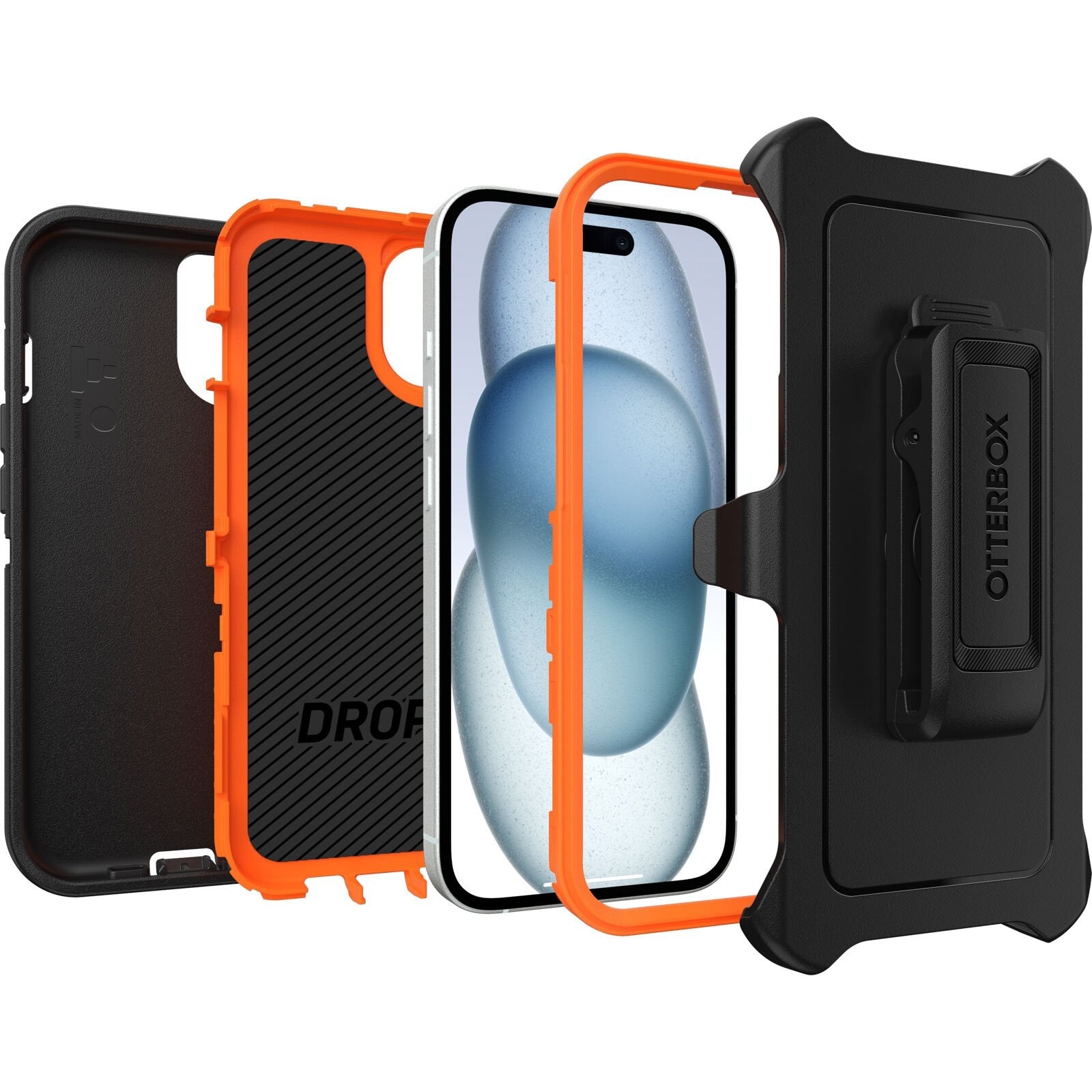 OtterBox DEFENDER SERIES case for iPhone 15 - Realtree Blaze Edge (77-92818)