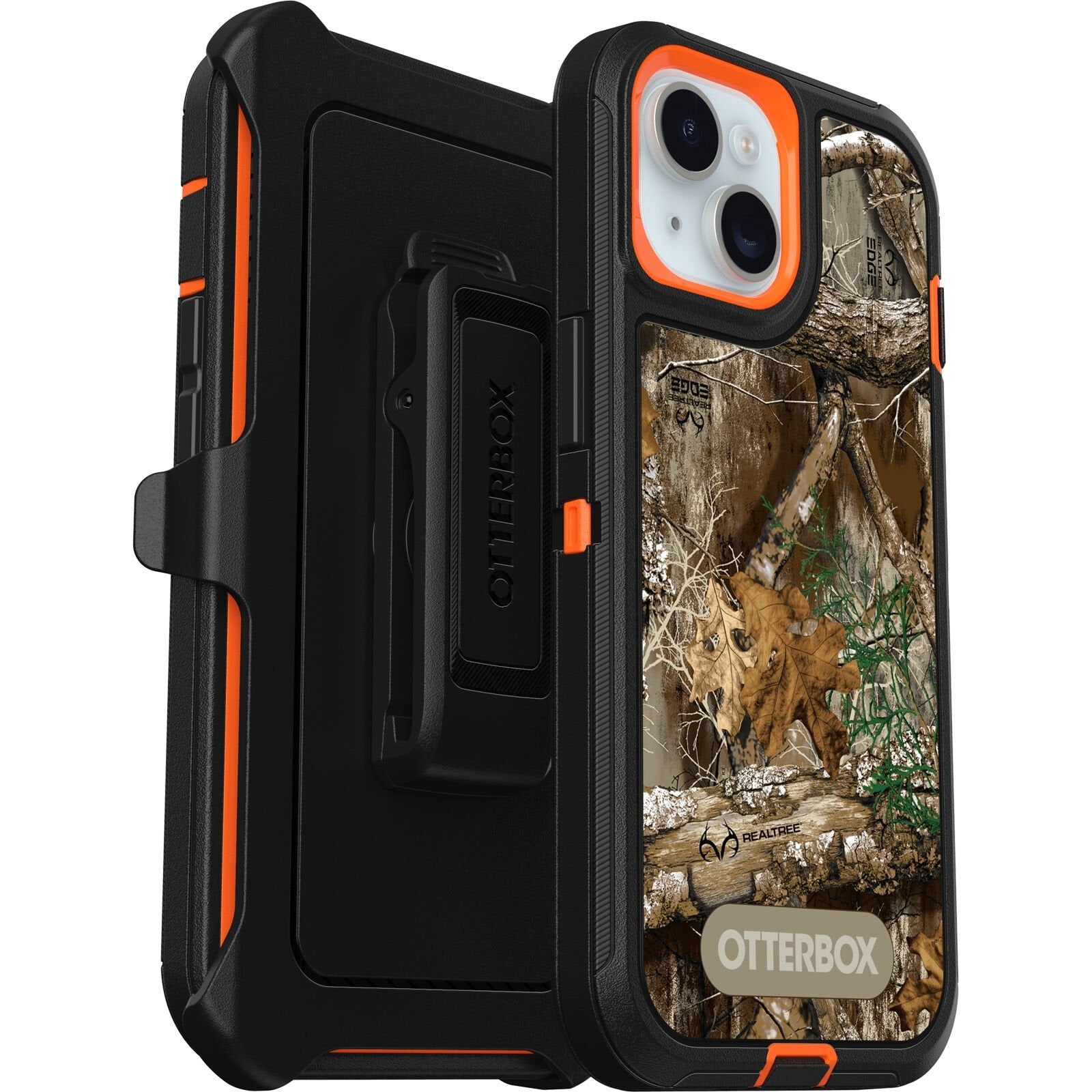 OtterBox DEFENDER SERIES case for iPhone 15 - Realtree Blaze Edge (77-92818)