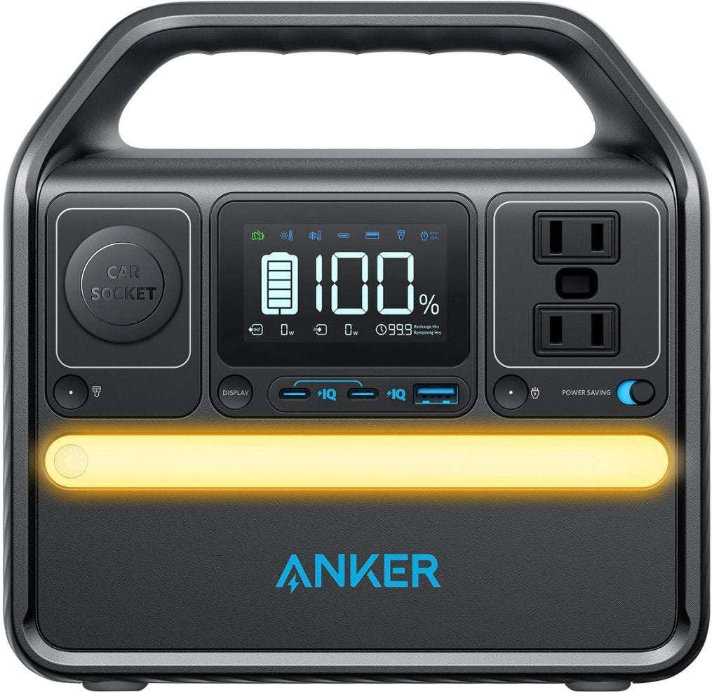 Anker SOLIX 522 Portable Power Station - 299Wh｜300W Solar Generator - Black (New)