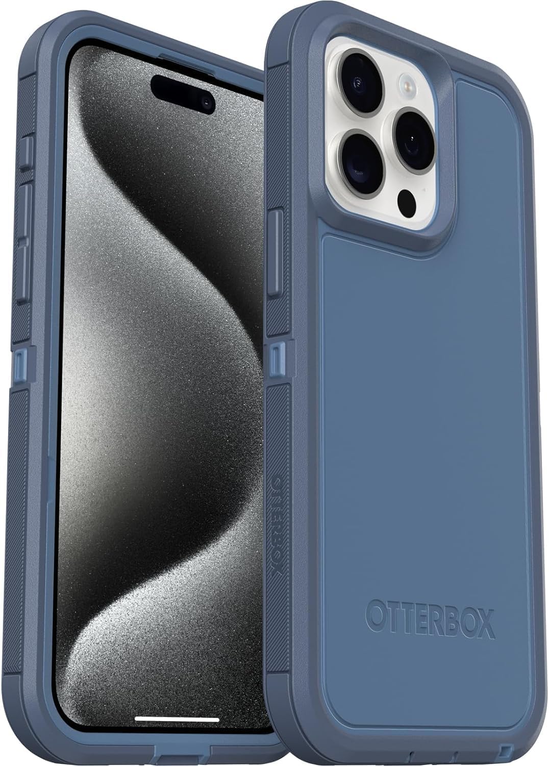 OtterBox DEFENDER SERIES XT case w/MagSafe for iPhone 15 Pro Max - Baby Blue Jeans (77-92964)