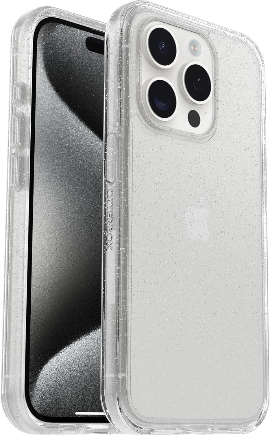 OtterBox SYMMETRY SERIES Clear Case for iPhone 15 Pro - Stardust (Clear Glitter) (Certified Refurbished)