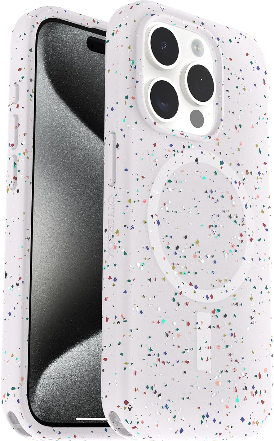 OtterBox CORE SERIES Case for Magsafe iPhone 15 Pro Max - Sprinkles White (New)