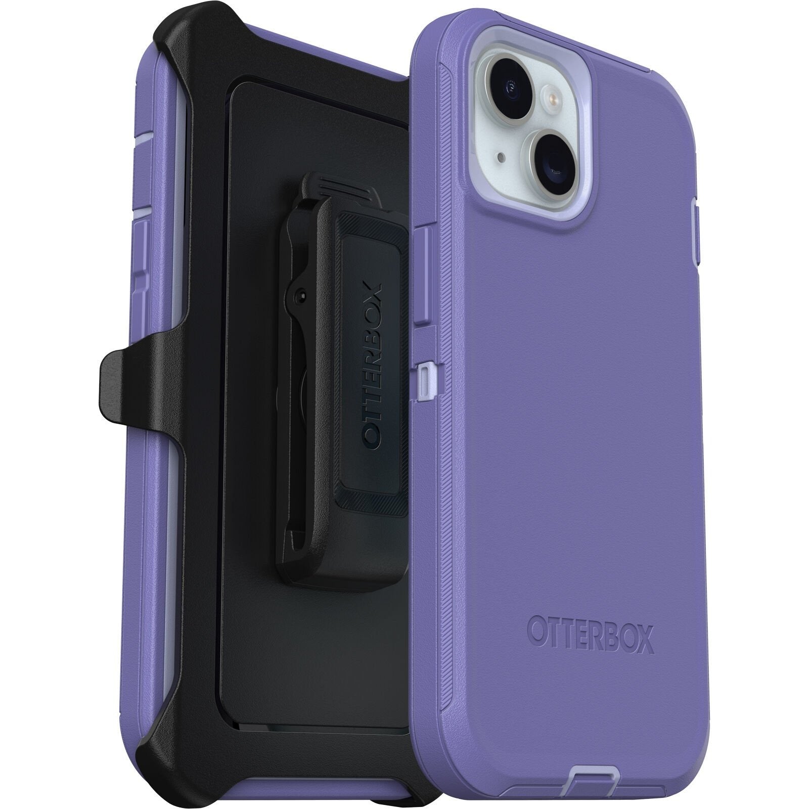 OtterBox DEFENDER SERIES Case for iPhone 15, 14, & 13 - Mountain Majesty (Purple)