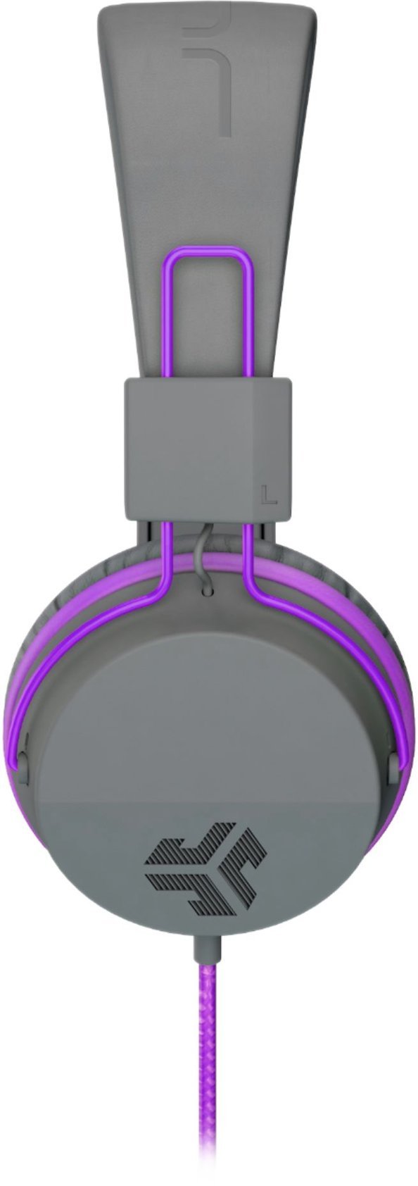 JLab JBuddies Studio Wireless On-Ear Headphones with Microphone - Gray/Purple
