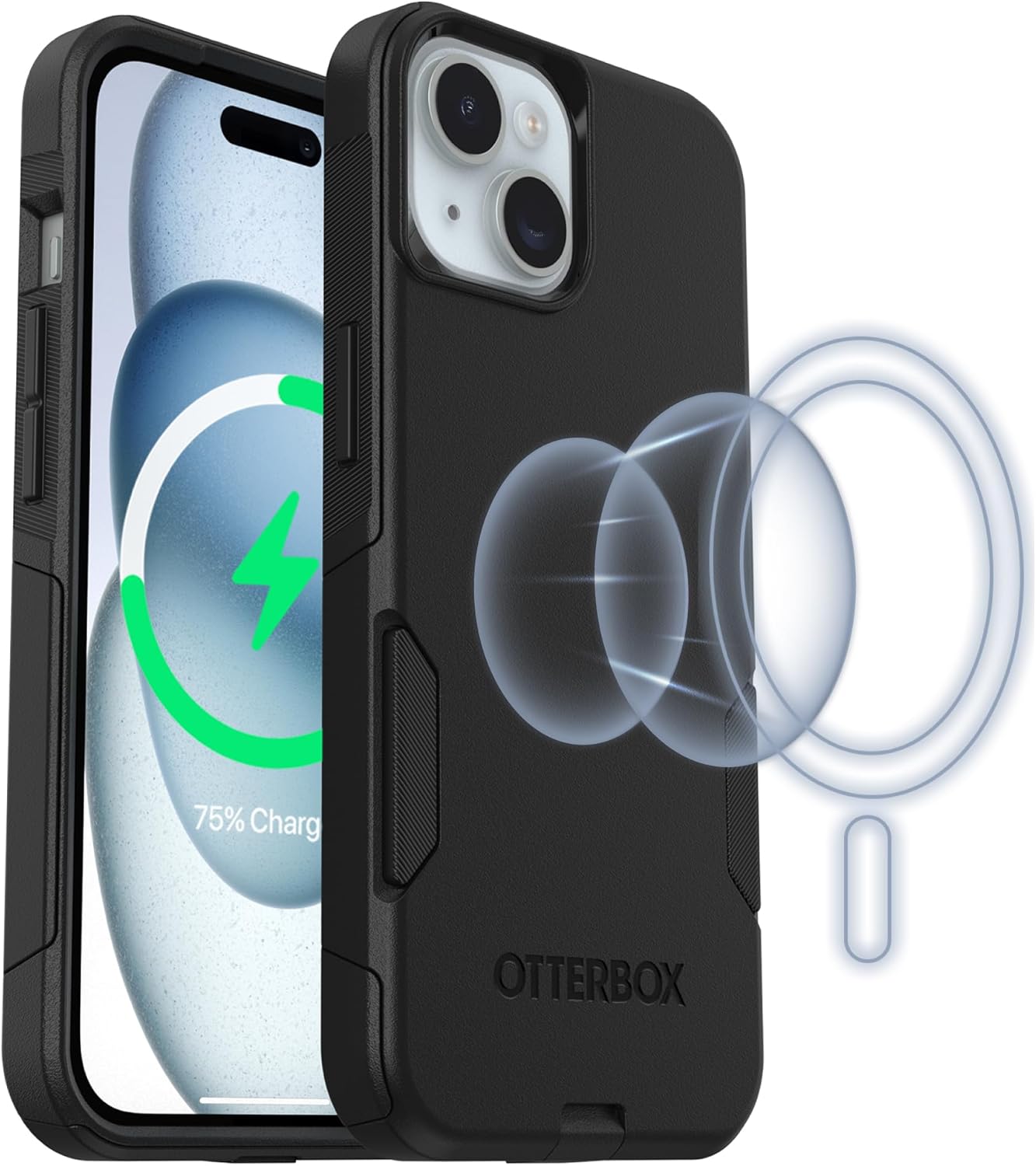 OtterBox COMMUTER SERIES Case with MagSafe for iPhone 15, 14, and 13 - Black (New)