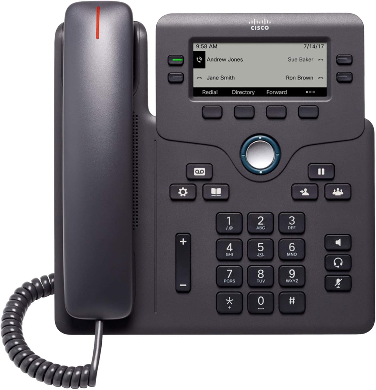 Cisco IP Desk Phone (CP-6841) - Black (Renewed)