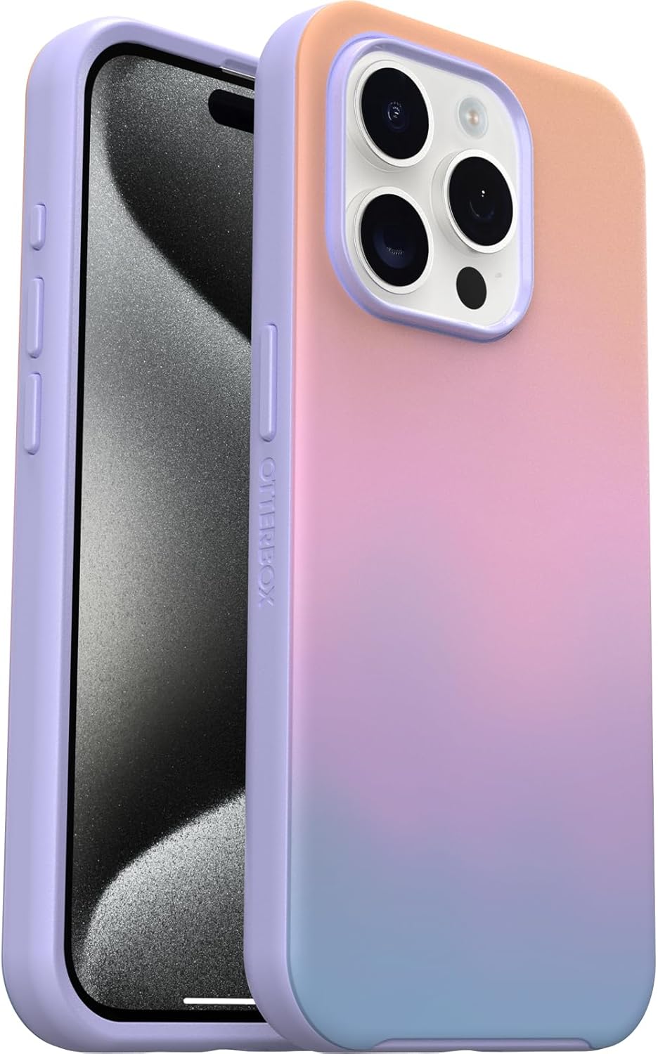 OtterBox SYMMETRY SERIES MagSafe Case for iPhone 15 Pro - Soft Sunset (Purple) (Certified Refurbished)