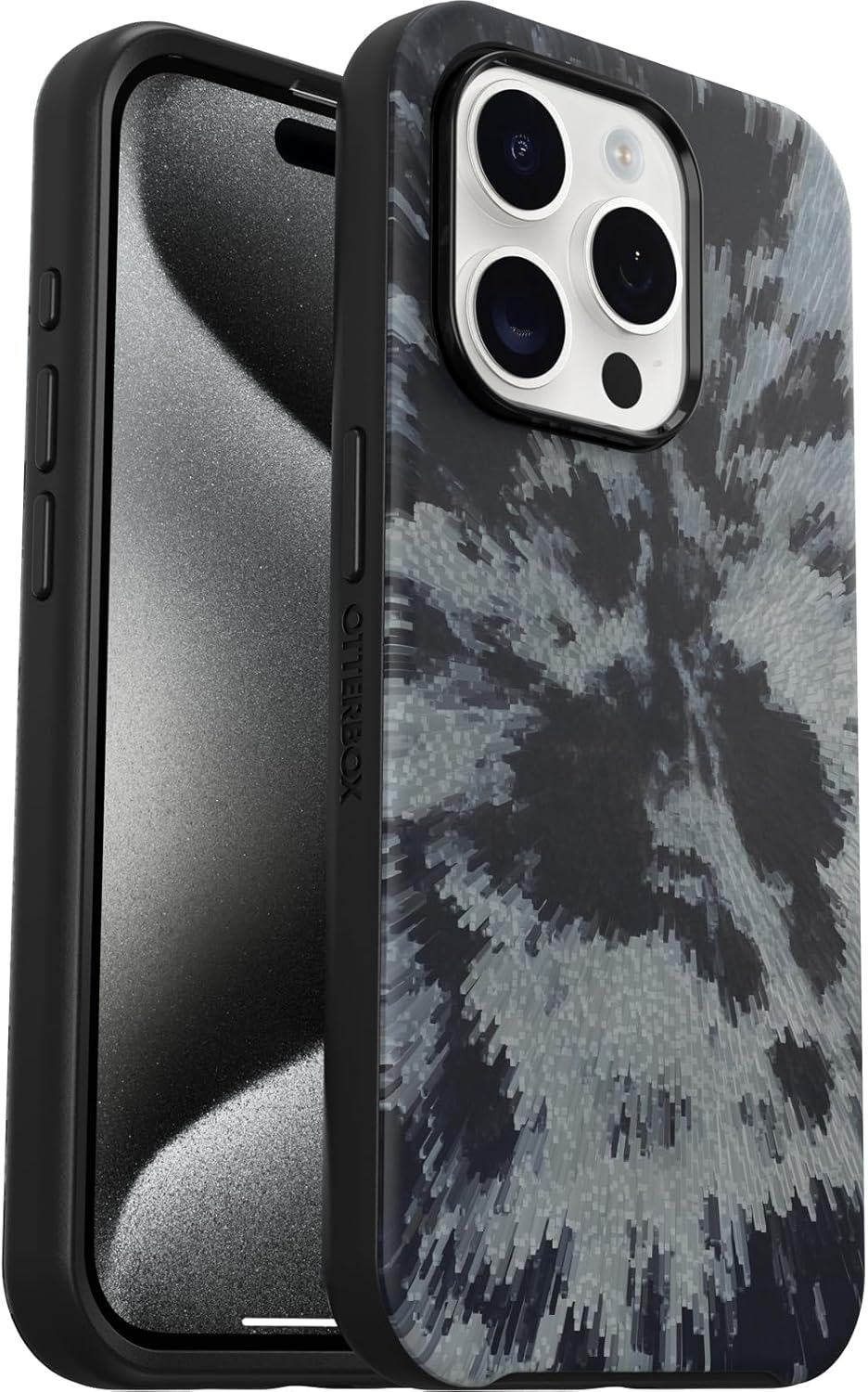 OtterBox SYMMETRY SERIES Case for Apple iPhone 15 Pro - Burnout Sky (Black) (Certified Refurbished)