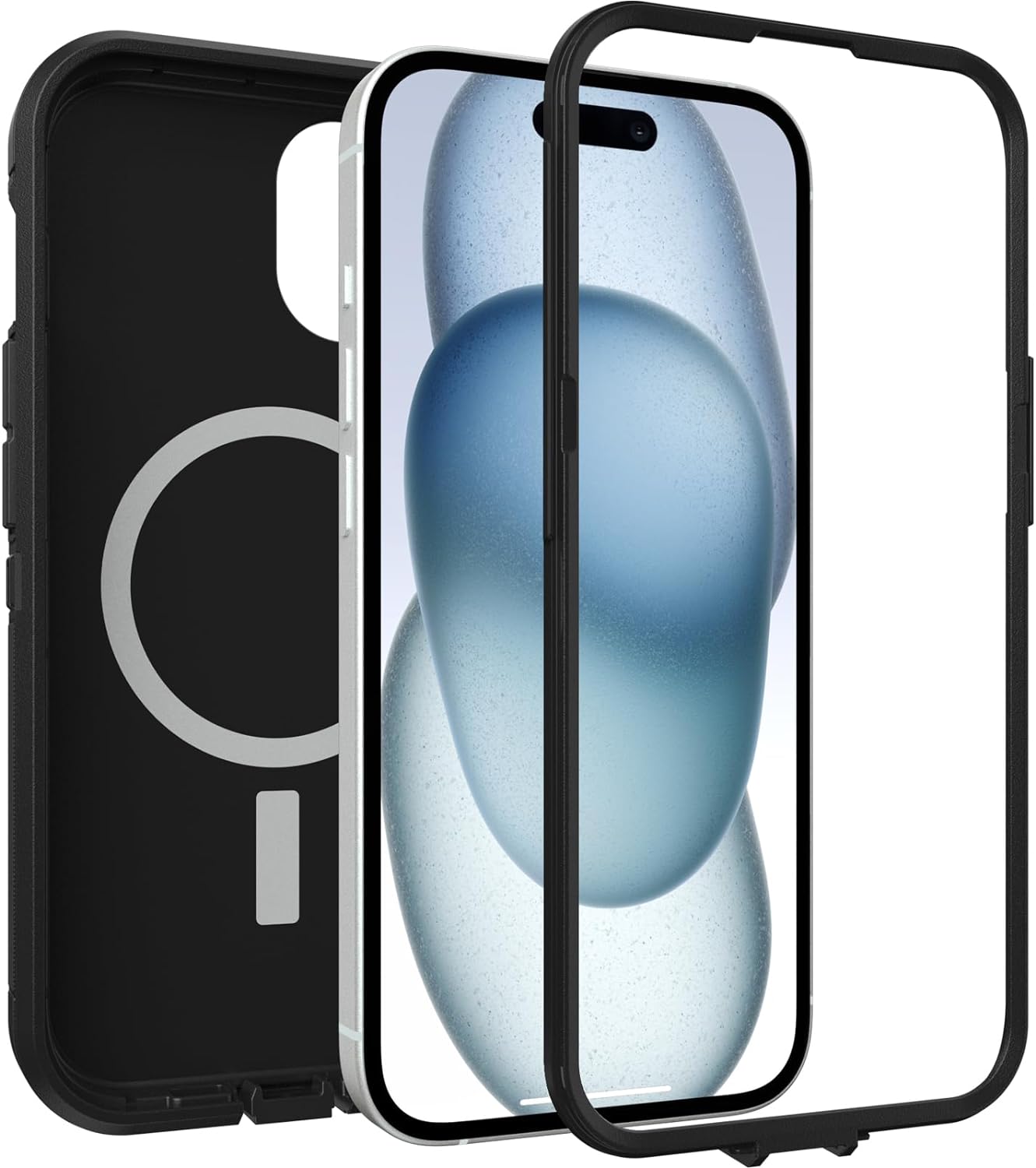 OtterBox DEFENDER SERIES XT case w/MagSafe for iPhone 15 - Black (77-92970)