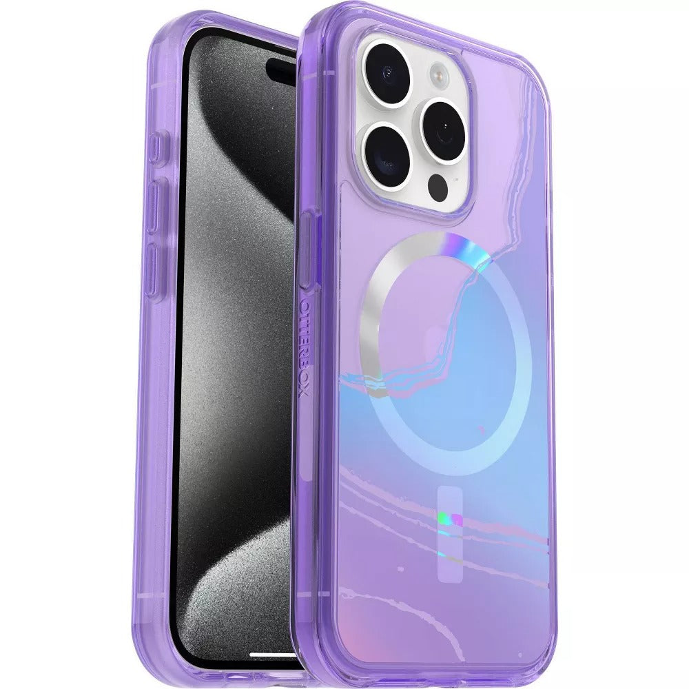 OtterBox SYMMETRY SERIES Clear Case for iPhone 15 Pro - Galactic Dreaming (New)