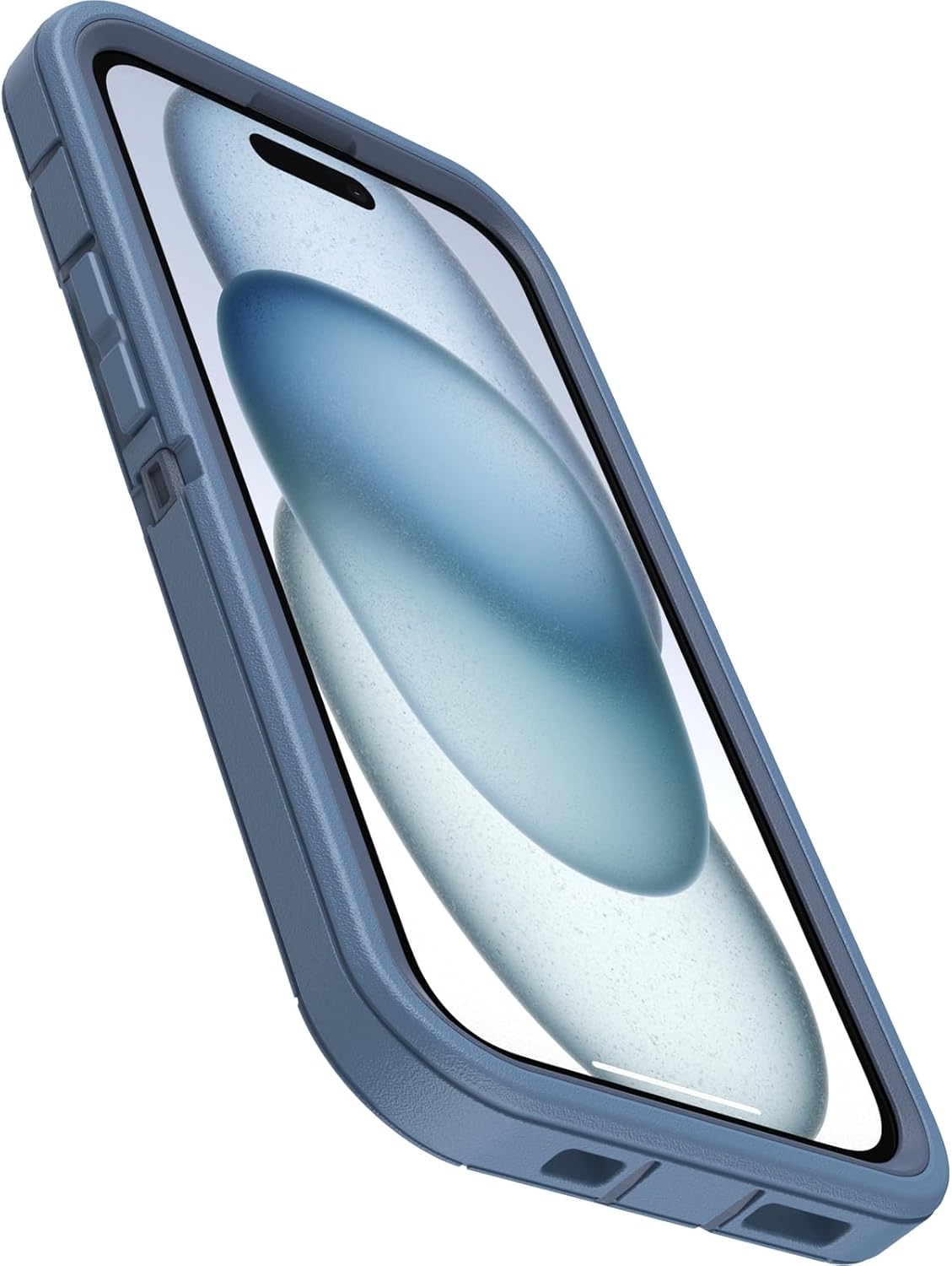 OtterBox DEFENDER SERIES Case for iPhone 15, 14 and 13 - Baby Blue Jeans (Blue) (New)