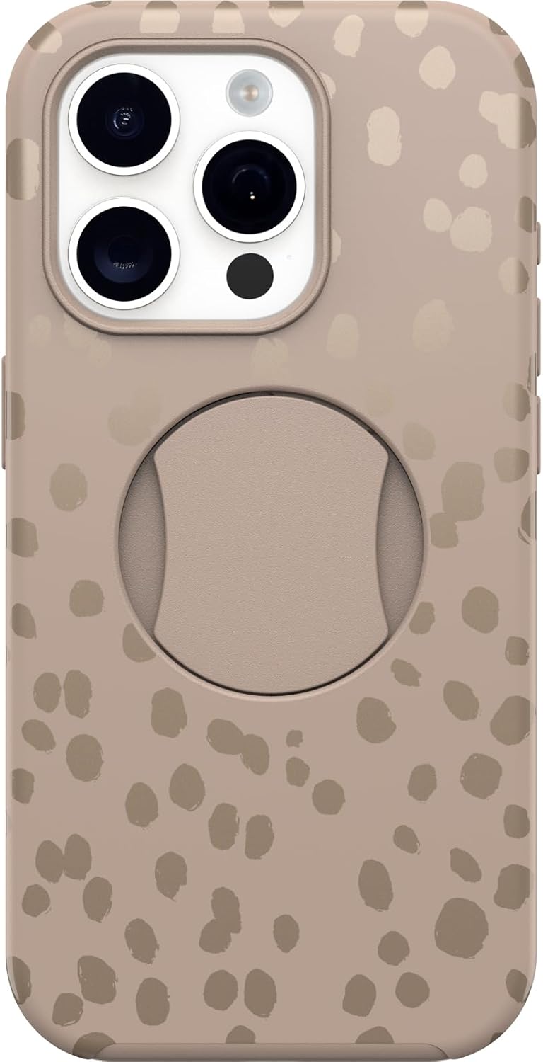 OtterBox OtterGrip SYMMETRY SERIES Case for iPhone 15 Pro Max - On The Spot (Brown) (Certified Refurbished)