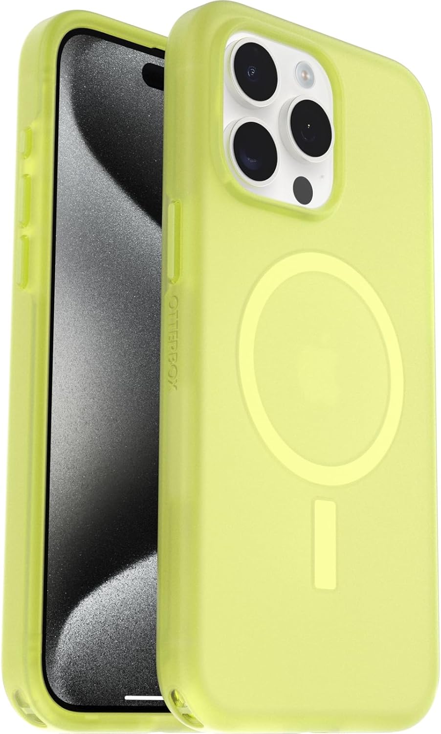 OtterBox SYMMETRY SERIES Soft Touch Case for iPhone 15 Pro - Lemon Pucker (Yellow) (New)
