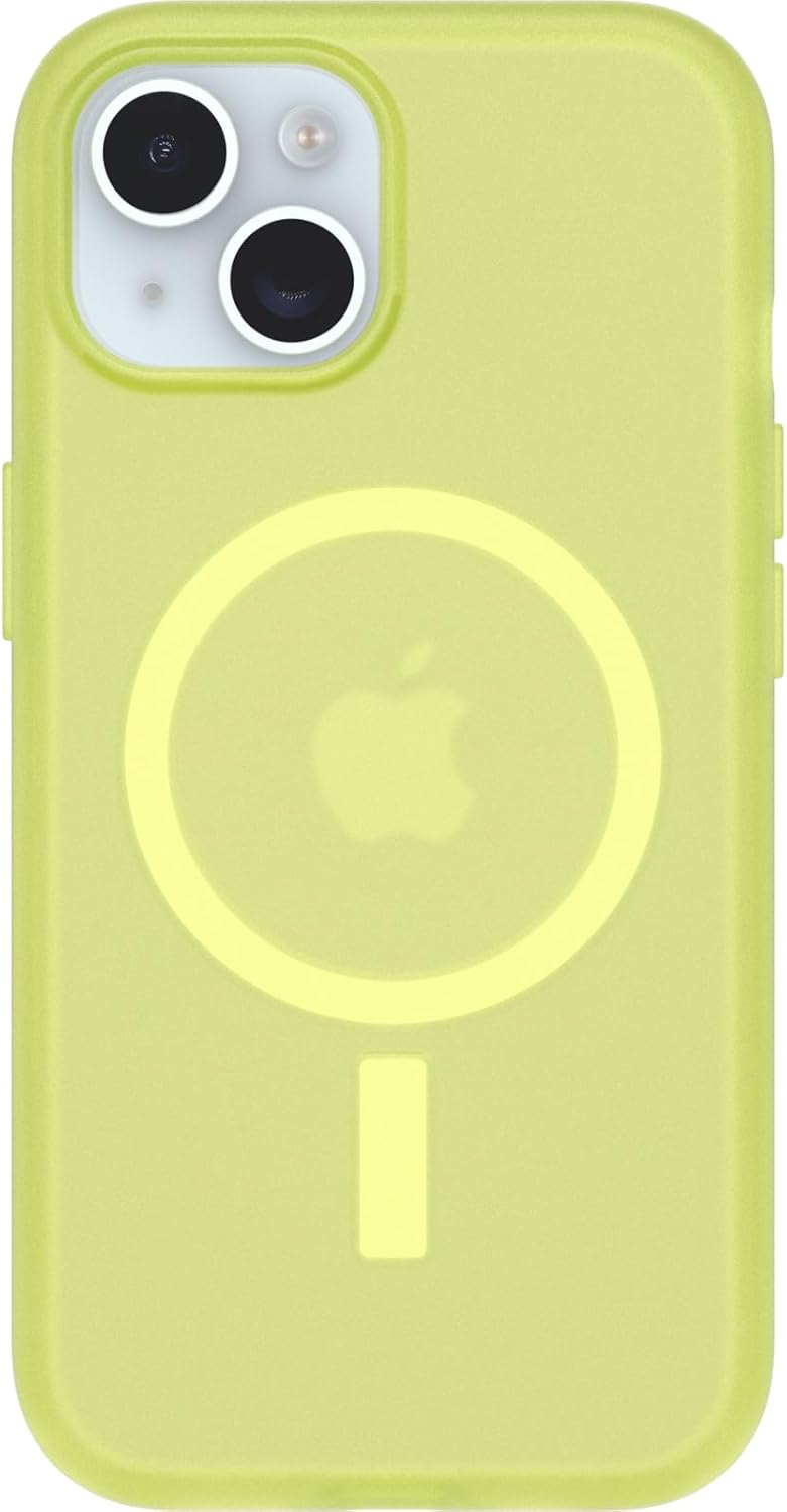 OtterBox SYMMETRY SERIES Soft Touch Case for iPhone 15 - Lemon Pucker (Yellow) (New)