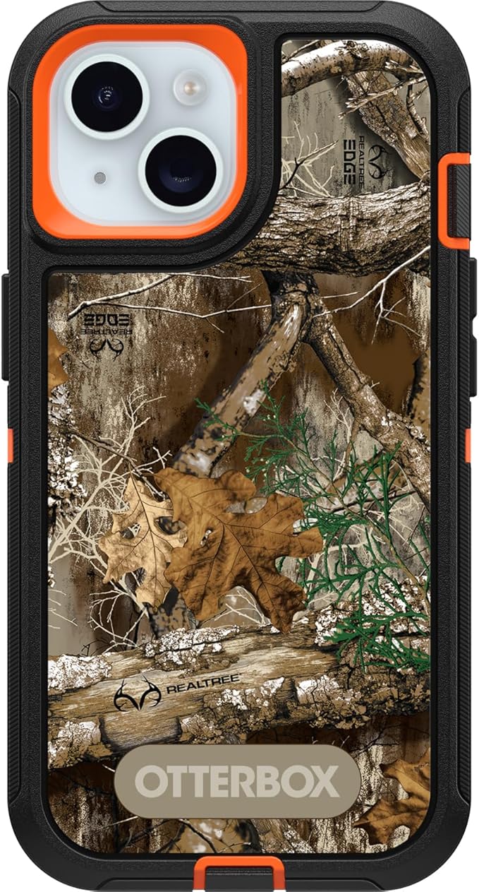 OtterBox DEFENDER SERIES Case for iPhone 15 - RealTree Edge Black (Camo Graphic) (Certified Refurbished)