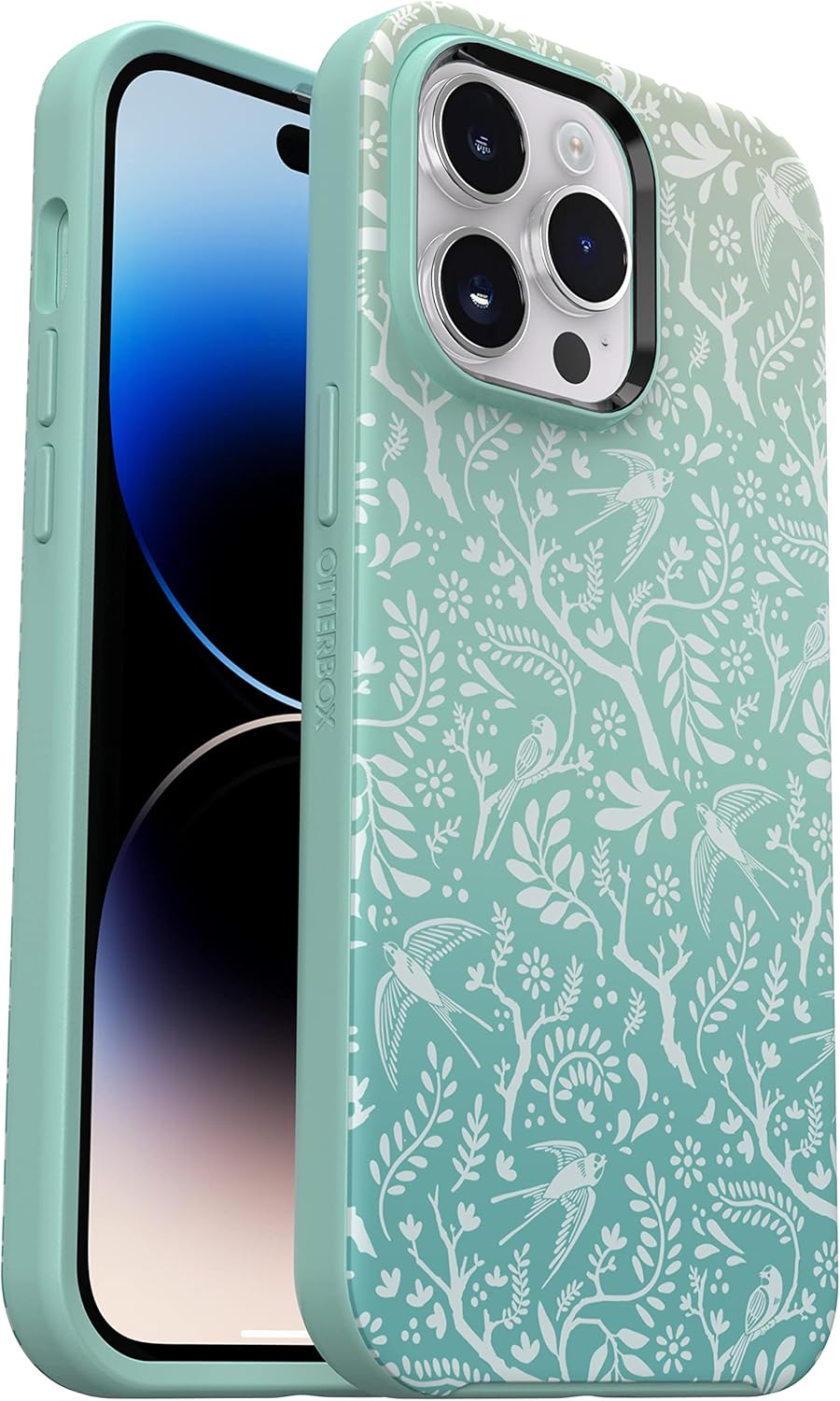 OtterBox SYMMETRY SERIES+ Case for iPhone 14 Pro Max - Feathers And Ferns (Green) (New)