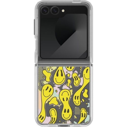 OtterBox THIN FLEX SERIES Case for Samsung Galaxy Z Flip6 - Smiley Drip (Clear / Yellow) (New)